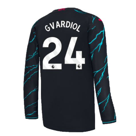 2023-2024 Man City Long Sleeve Third Shirt (Gvardiol 24)