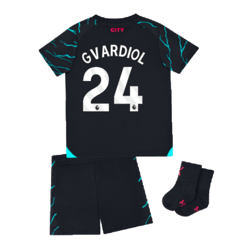 2023-2024 Man City Third Baby Kit (Gvardiol 24)