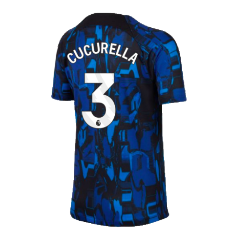 2023-2024 Chelsea Academy Pro Tee (Blue) - Kids (Cucurella 3)