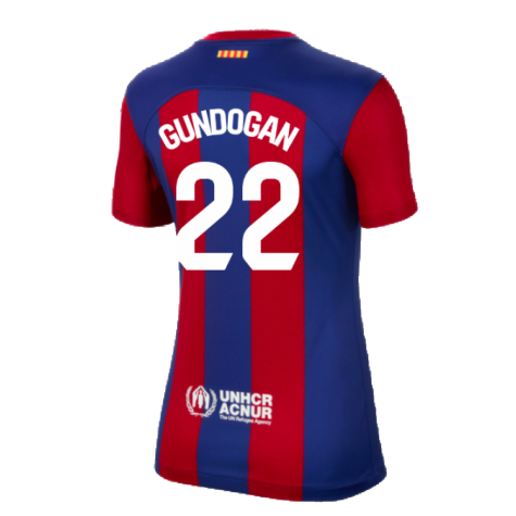 2023-2024 Barcelona Home Shirt (Ladies) (Gundogan 22)