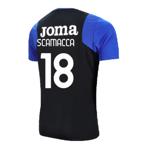 2023-2024 Atalanta Training Shirt (Black) (Scamacca 18)