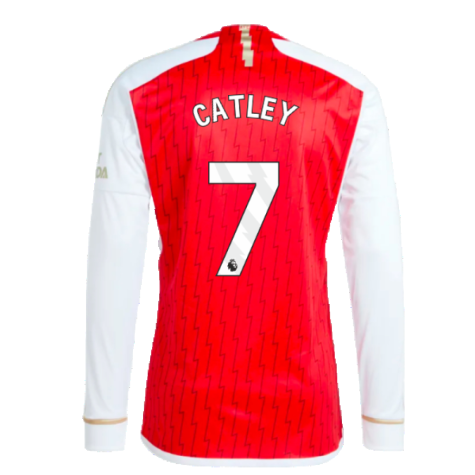 2023-2024 Arsenal Long Sleeve Home Shirt (Catley 7)