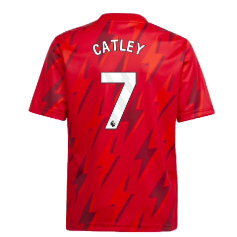 2023-2024 Arsenal Pre-Match Shirt (Red) - Kids (Catley 7)