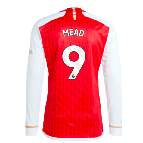 2023-2024 Arsenal Long Sleeve Home Shirt (Mead 9)