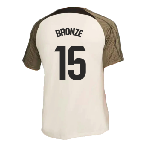 2023-2024 Barcelona Dri-Fit Strike Training Shirt (Grey) (Bronze 15)