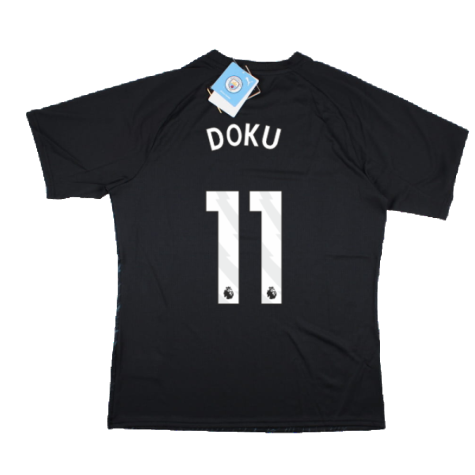 2023-2024 Man City Pre-Match Jersey (Dark Navy) (Doku 11)