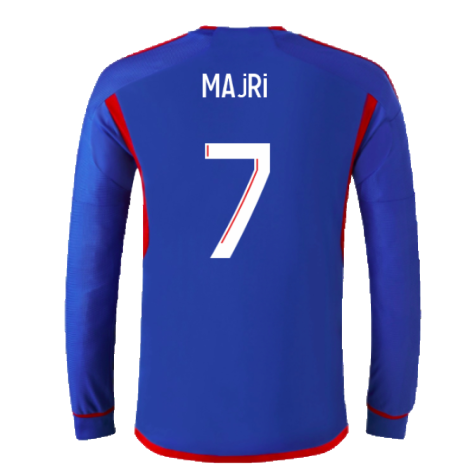 2023-2024 Olympique Lyon Long Sleeve Away Shirt (Majri 7)