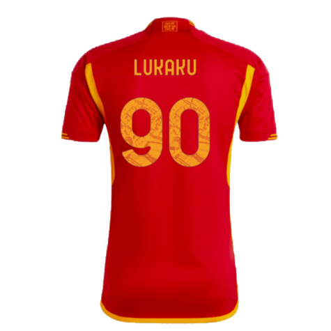 2023-2024 AS Roma Home Shirt (LUKAKU 90)