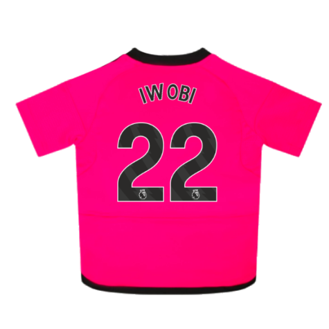 2023-2024 Fulham Away Little Boys Mini Kit (Iwobi 22)