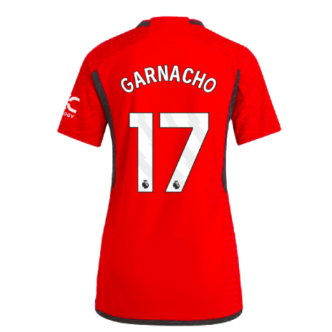 2023-2024 Man Utd Authentic Home Shirt (Ladies) (Garnacho 17)