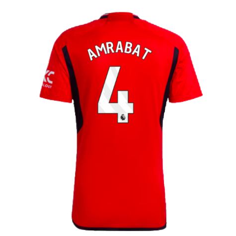 2023-2024 Man Utd Home Shirt (Amrabat 4)