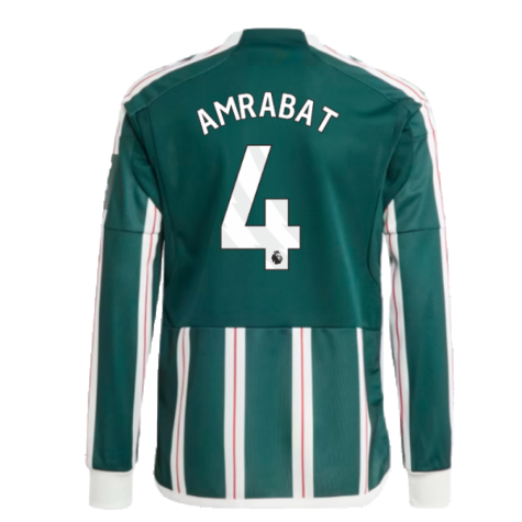 2023-2024 Man Utd Away Long Sleeve Shirt (Kids) (Amrabat 4)