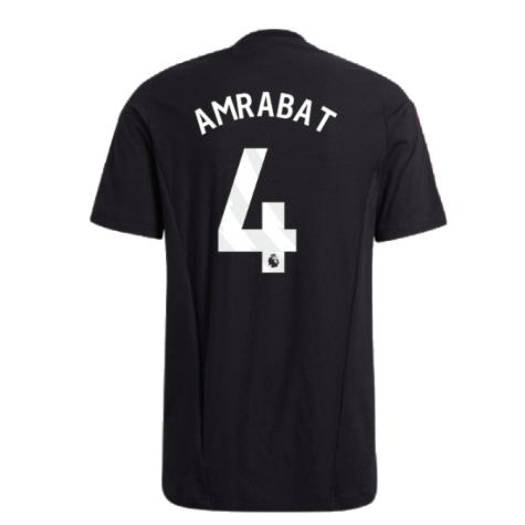 2023-2024 Man Utd Training Tee (Black) (Amrabat 4)