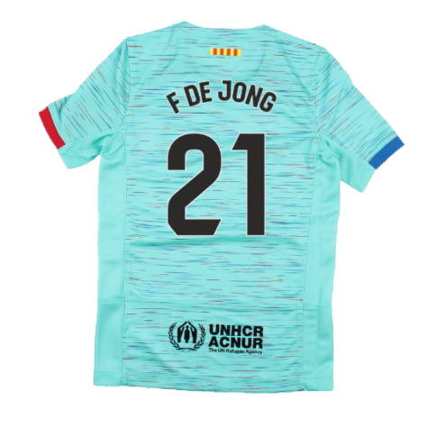 2023-2024 Barcelona Third Shirt (Kids) (F De Jong 21)