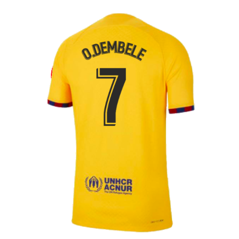 2022-2023 Barcelona Away Shirt (Sponsored) (O.DEMBELE 7)