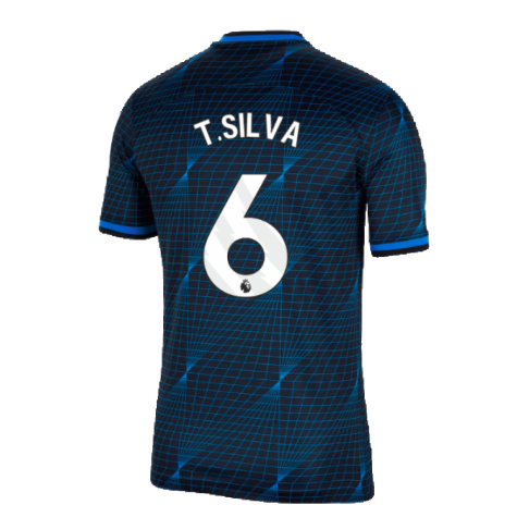 2023-2024 Chelsea Away Football Shirt (T.SILVA 6)