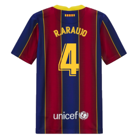 2022 Barcelona Nike Dri-Fit Pre Match Shirt (Kids) (R.ARAUJO 4)