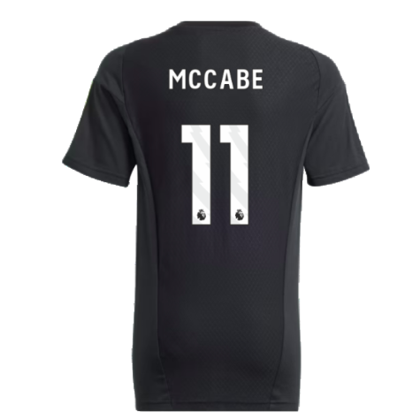 2023-2024 Arsenal Training Tee (Black) - Kids (McCabe 15)