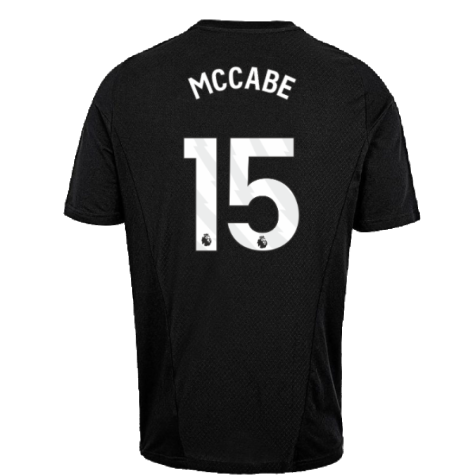 2023-2024 Arsenal Training Tee (Black) (McCabe 15)