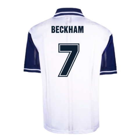 Preston North End 1996 Home Retro Football Shirt (Beckham 7)