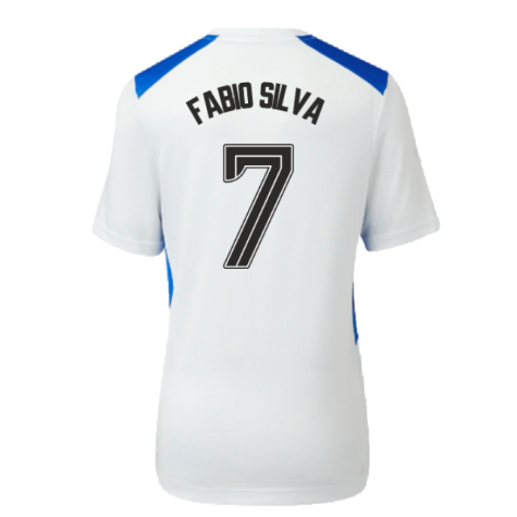 2023-2024 Rangers Players Match Day Home Tee (White) - Kids (Fabio Silva 7)