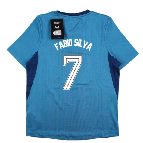 2023-2024 Rangers Players Training Tee (Deep Water) - Kids (Fabio Silva 7)