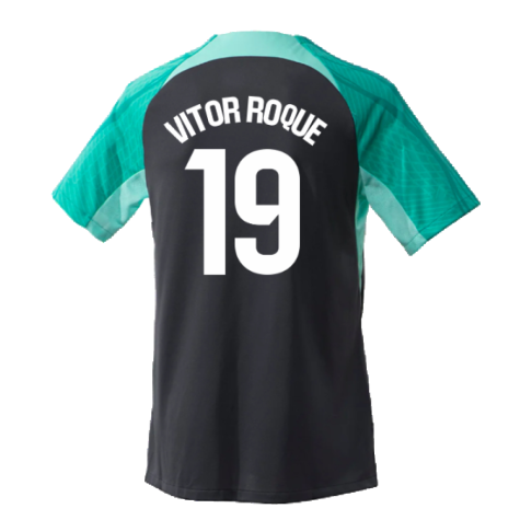 2023-2024 Barcelona Training Shirt (Thunder) (Vitor Roque 19)