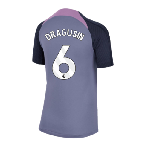 2023-2024 Tottenham Strike Dri-Fit Training Shirt (Violet) (Dragusin 6)