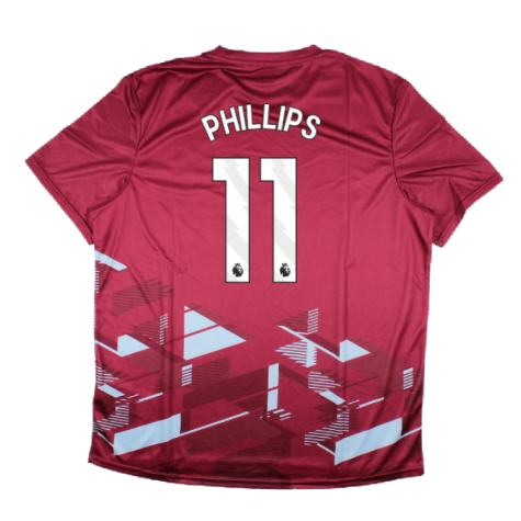 2023-2024 West Ham Warm Up Jersey (Claret) (Phillips 11)