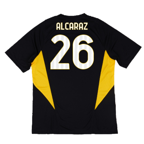 2023-2024 Juventus Training Shirt (Black) (Alcaraz 26)