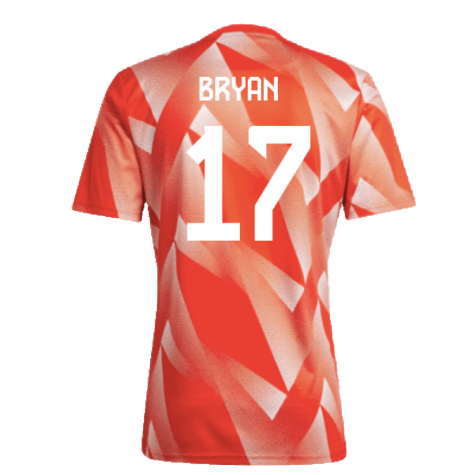 2023-2024 Bayern Munich Pre-Match Shirt (Red) (Bryan 17)