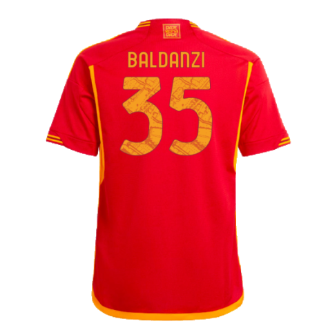 2023-2024 Roma Home Shirt (Kids) (Baldanzi 35)