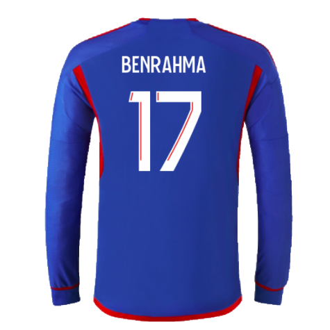 2023-2024 Olympique Lyon Long Sleeve Away Shirt (Benrahma 17)