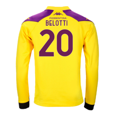 2023-2024 Fiorentina Half Zip Training Top (Yellow) (Belotti 20)