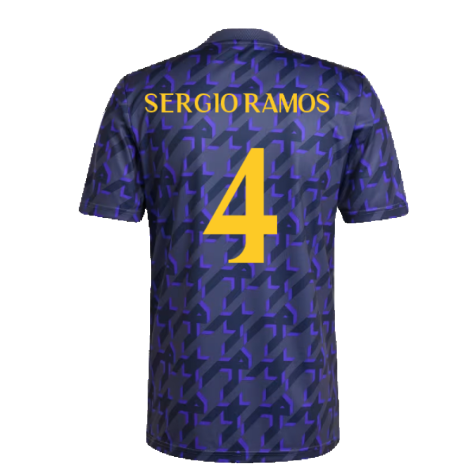 2023-2024 Real Madrid Pre-Match Shirt (Shadow Navy) (Sergio Ramos 4)