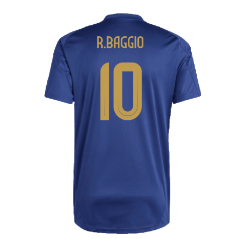 2024-2025 Italy Training Tee (Navy) (R.BAGGIO 10)