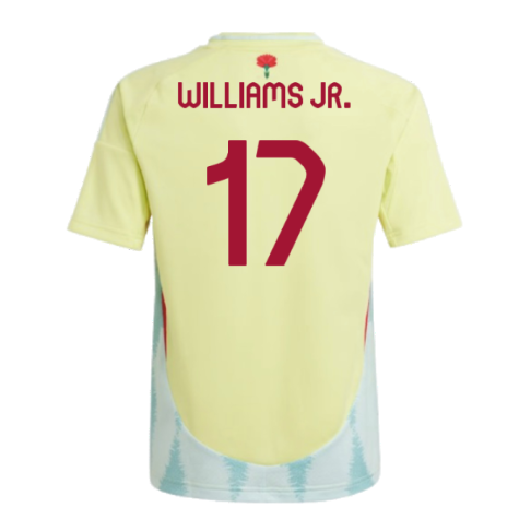 2024-2025 Spain Away Shirt (Kids) (Williams JR. 17)