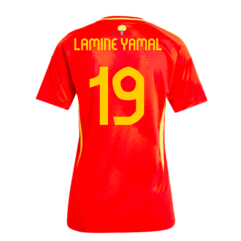 2024-2025 Spain Home Shirt (Ladies) (Lamine Yamal 19)