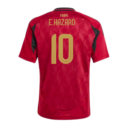 2024-2025 Belgium Home Shirt (Kids) (E.Hazard 10)