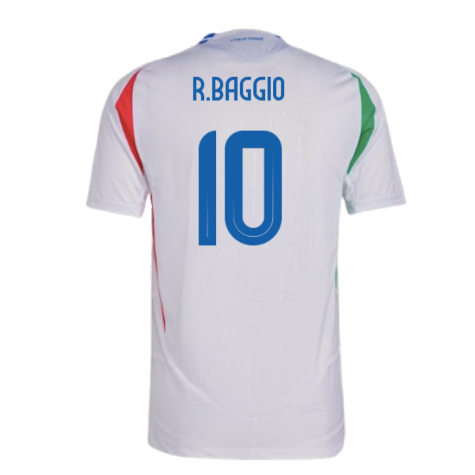 2024-2025 Italy Authentic Away Shirt (R.BAGGIO 10)