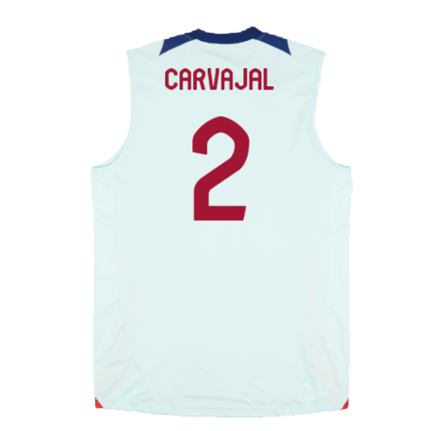 2024-2025 Spain Sleeveless Jersey (Mint) (Carvajal 2)