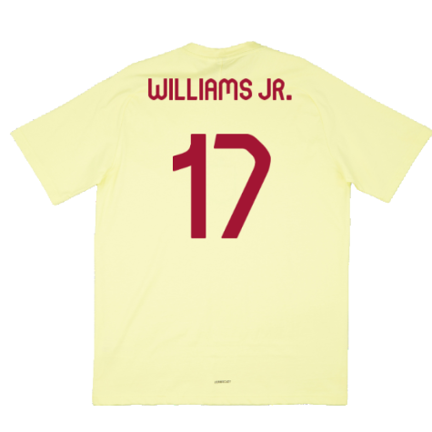 2024-2025 Spain Travel Tee (Yellow) (Williams JR. 17)