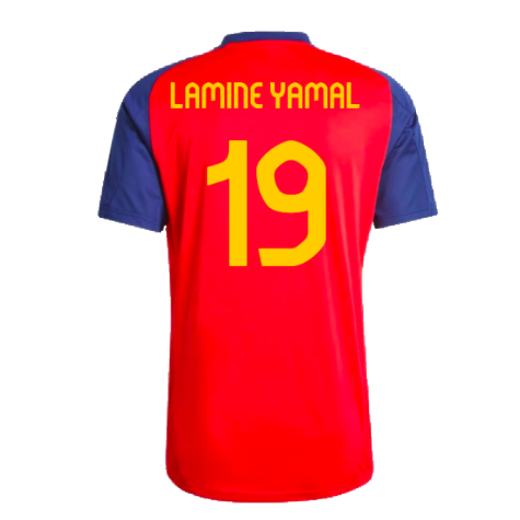 2024-2025 Spain Training Jersey (Red) (Lamine Yamal 19)