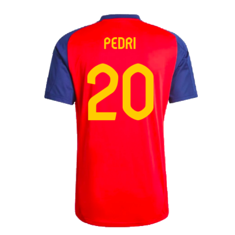 2024-2025 Spain Training Jersey (Red) (Pedri 20)