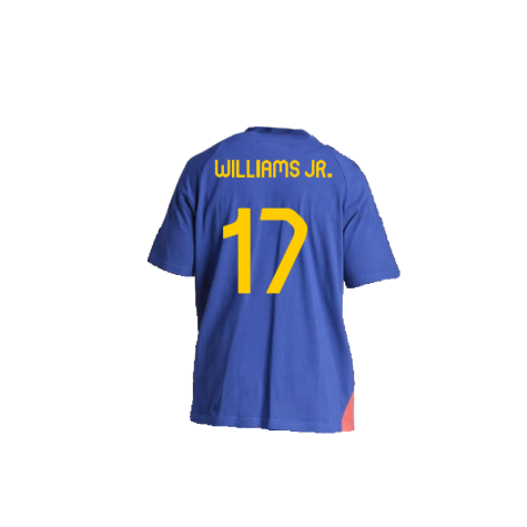 2024-2025 Spain Training Tee (Blue) (Williams JR. 17)