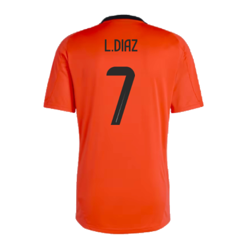 2024-2025 Colombia Training Jersey (Semi Solar Red) (L.DIAZ 7)