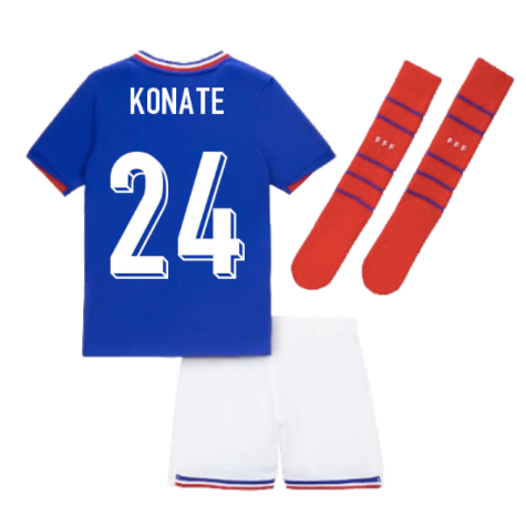 2024-2025 France Home Little Boys Mini Kit (Konate 24)