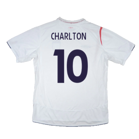 England 2005-2007 Home Shirt (XL) (Very Good) (Charlton 10)