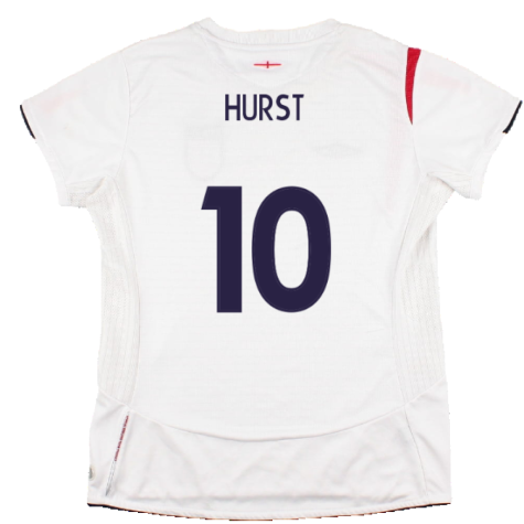 England 2005-07 Home Shirt (Womens 12) (Good) (Hurst 10)