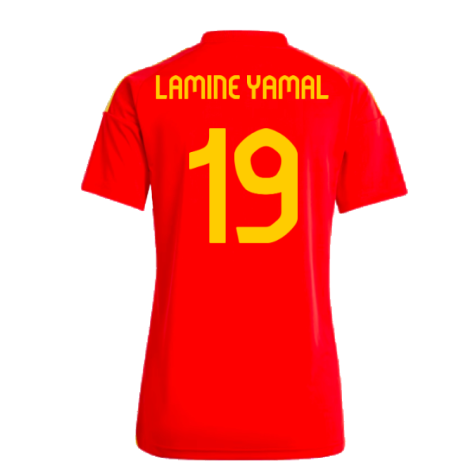 2024-2025 Spain Home Fan Shirt (Ladies) (Lamine Yamal 19)